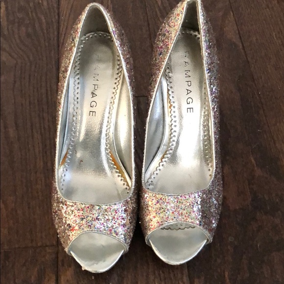 Fabulous glittery heels by Rampage sz. 8.5md. - Picture 2 of 2
